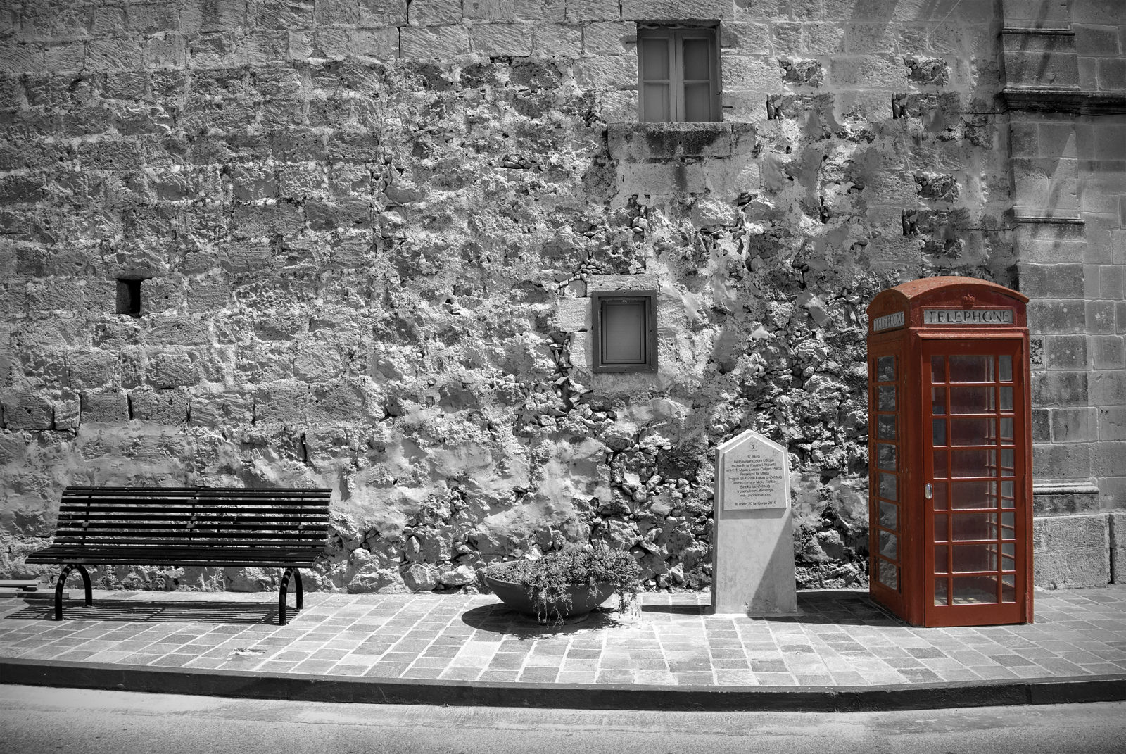 Rode telefooncel op Malta